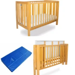 Timber Cot and Mattress